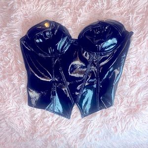 Leather Bustier Top M
